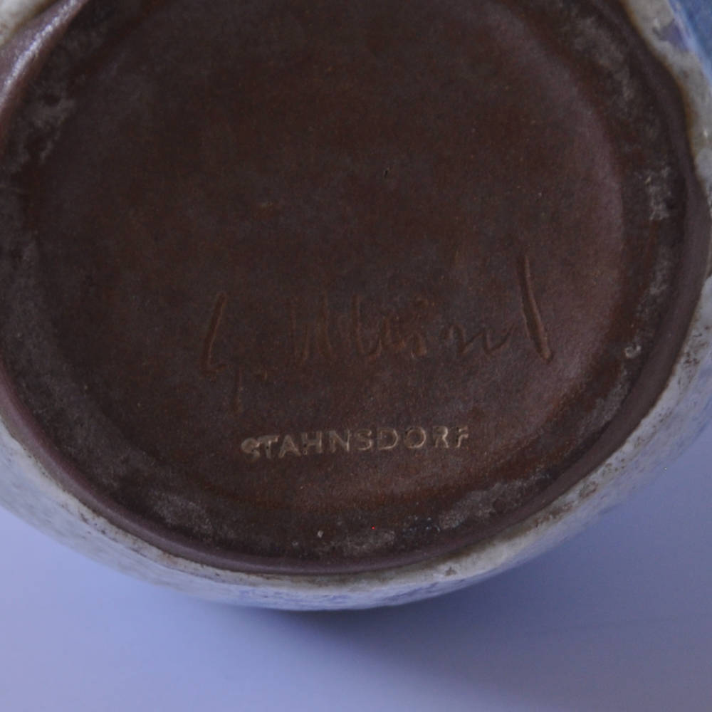 Gerhard MEISEL (* 1903, † 1979) - Vaso con gocce - studio ceramicca - immagine 5
