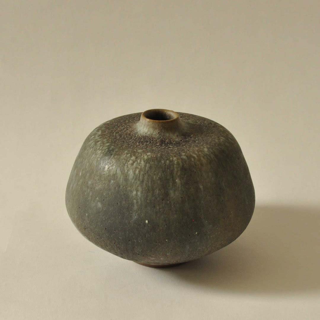 Görge HOHLT (* 1930, † 2022) - Petit vase vert - poterie d'atelier – Image 4