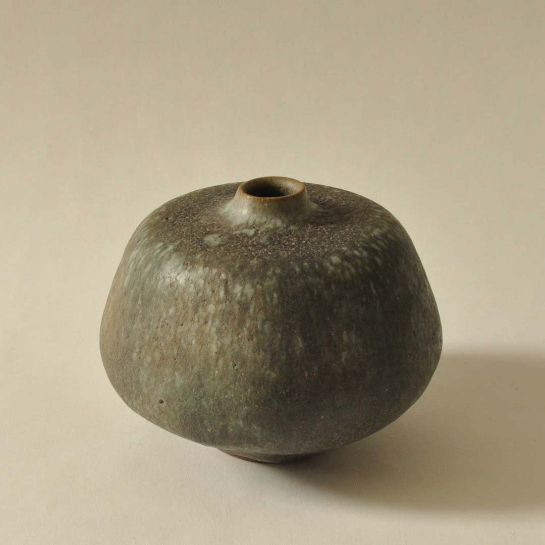 Görge HOHLT (* 1930, † 2022) - Piccolo vaso verde - studio ceramica - immagine 2