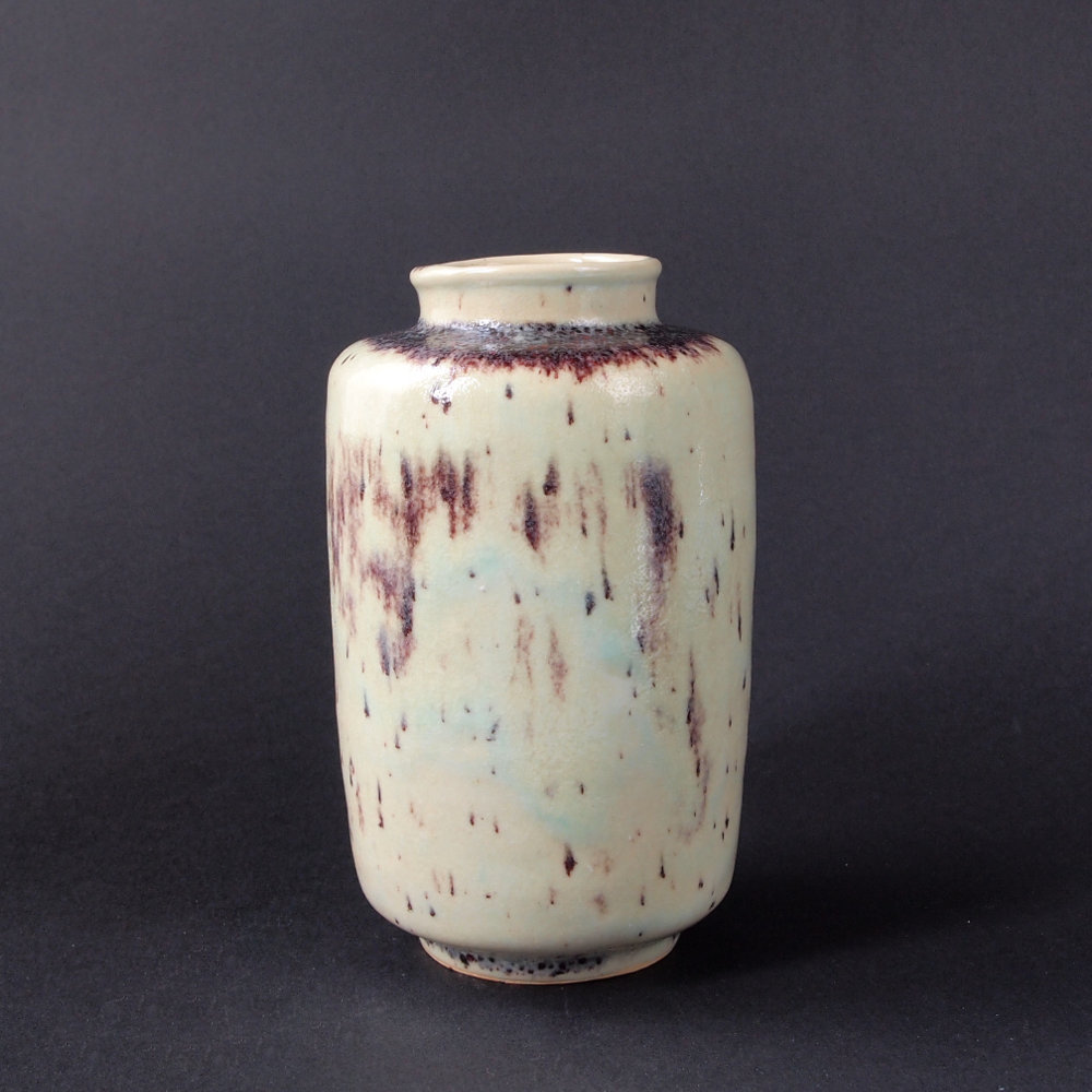 Gusso REUSS (* 1885, † 1962) - Vaso giallo (primi anni '50) - studio ceramica - immagine 2