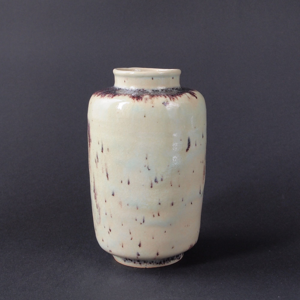 Gusso REUSS (* 1885, † 1962) - Vaso giallo (primi anni '50) - studio ceramica - immagine 3
