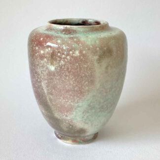 Gusso REUSS (* 1885, † 1962) - Vase vert avec réparation de gintsugi - Poterie d'atelier