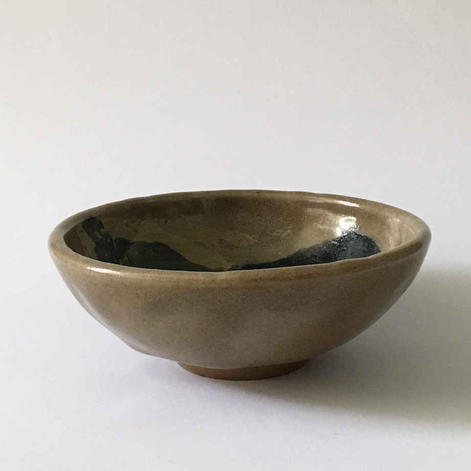 Heidi KIPPENBERG (* 1941) - Bol peint au pinceau - poterie d'atelier – Image 2