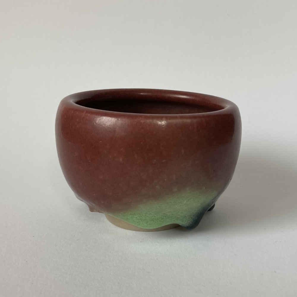 Heidi KIPPENBERG (* 1941) – Bowl with Drops in Oxblood Red - Studio Pottery - Image 4