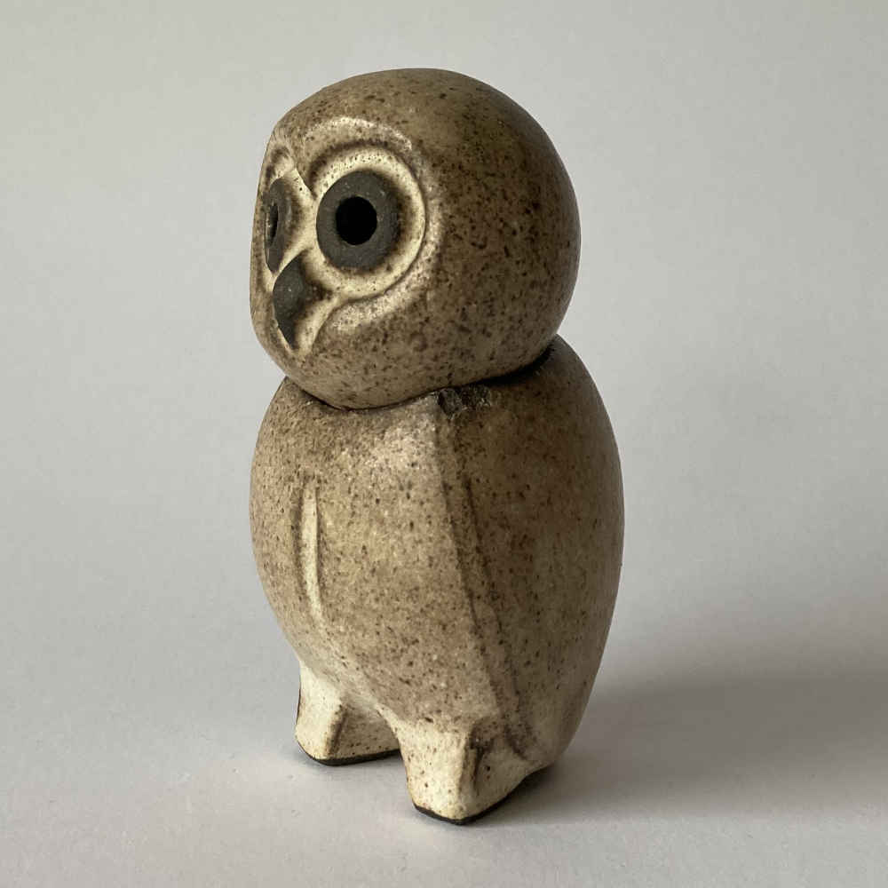 Heiner Hans KÖRTING (* 1911, † 1991) – Búho de cabeza giratoria (original taller de Heiner Körting) – Cerámica de taller - Imagen 6