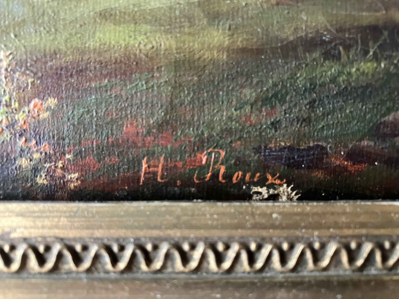 Firma di Hippolyte Roux: H. Roux