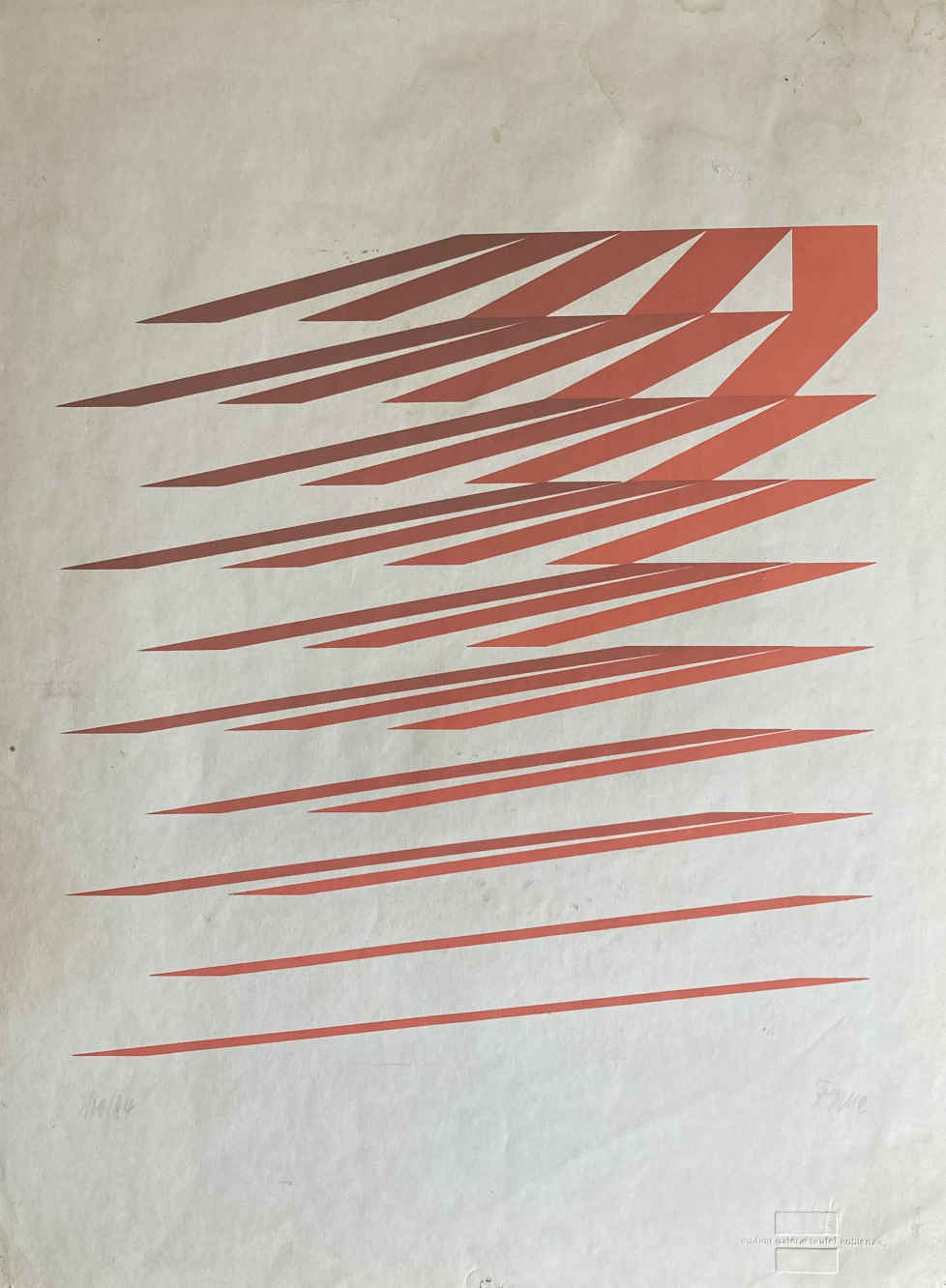 Sérigraphie de Horst Rave, classée dans le courant de l'art concret.