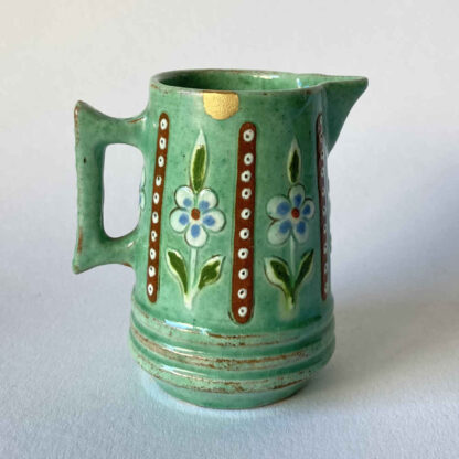 Johann WANZENRIED (* 1847, † 1895) - Jarra de leche con reparación kintsugi - Thun mayólica (Thoune) - Imagen 2