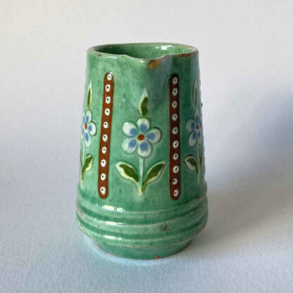 Johann WANZENRIED (* 1847, † 1895) - Jarra de leche con reparación kintsugi - Thun mayólica (Thoune) - Imagen 3