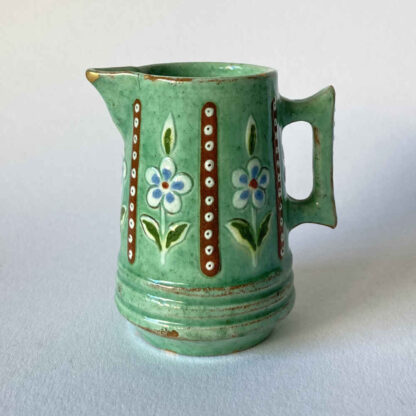Johann WANZENRIED (* 1847, † 1895) - Jarra de leche con reparación kintsugi - Thun mayólica (Thoune) - Imagen 5