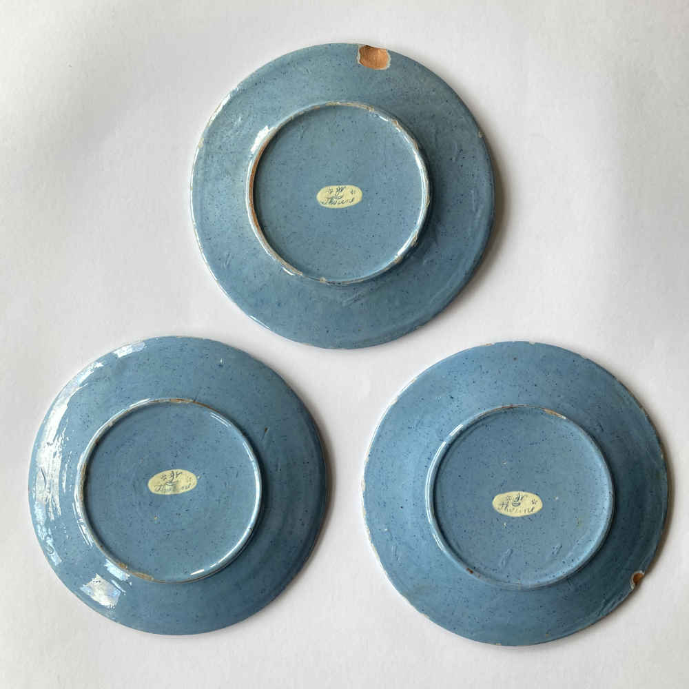 Johann WANZENRIED (* 1847, † 1895) – 3 servizi da caffè – Maiolica di Thun (Thoune) - immagine 7