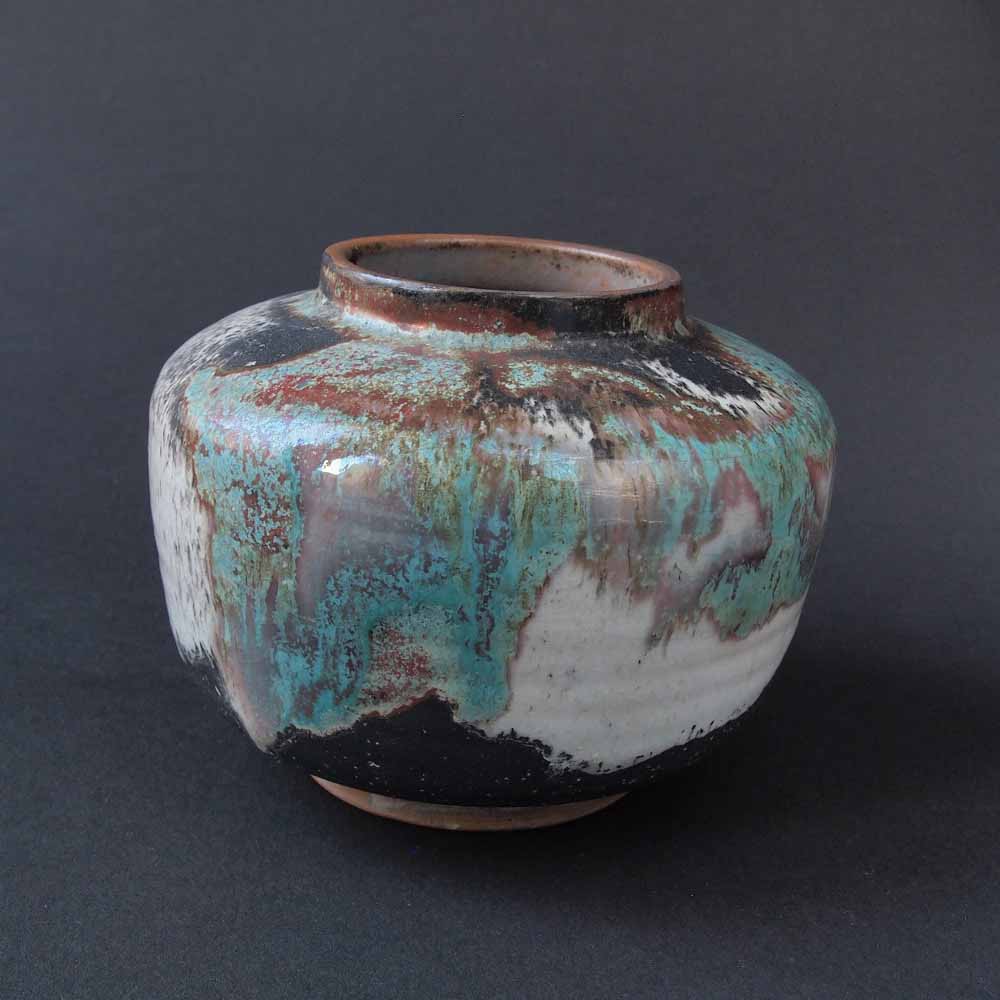 Josef HEHL (* 1885, † 1953) - Ceramic Vase with Running Glaze - Studio Pottery