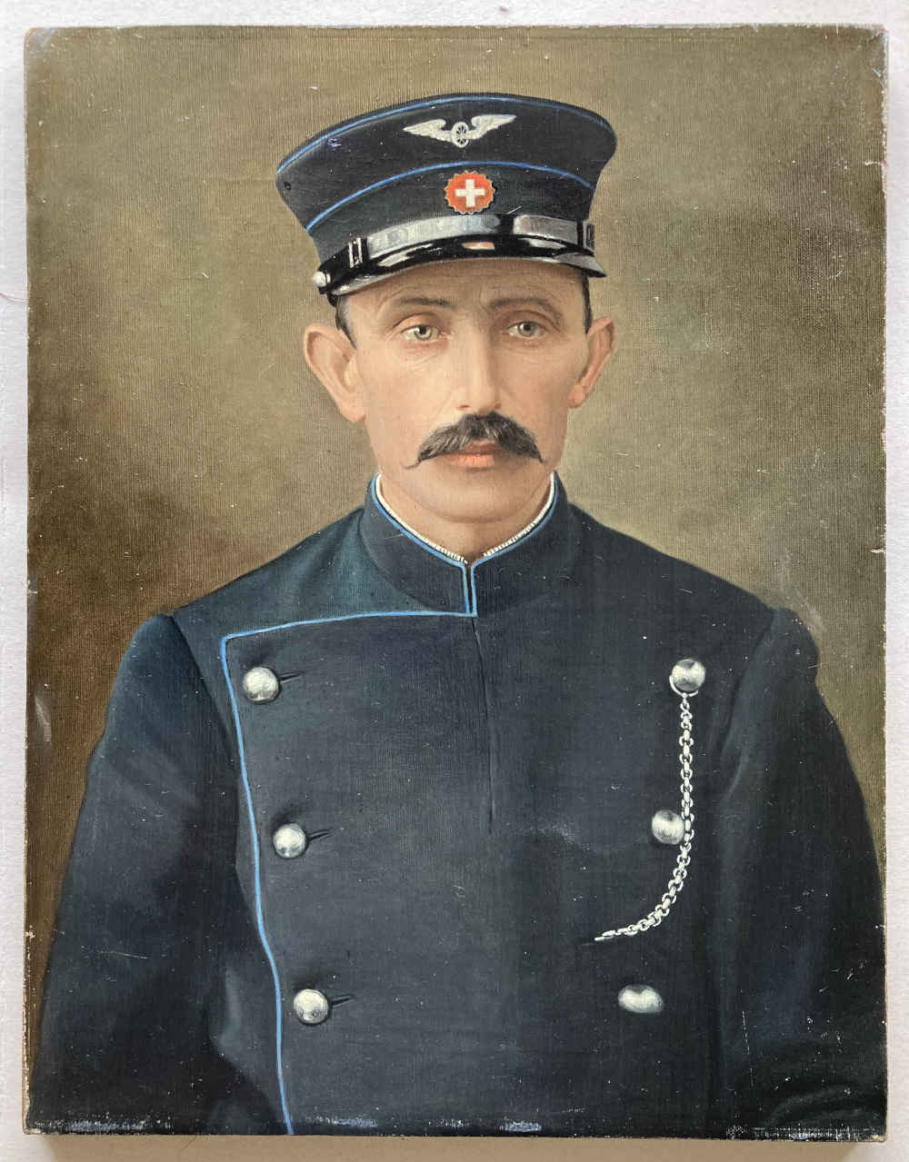 Josef Reichlin Cheminot Uniforme CFF De 1902 1932