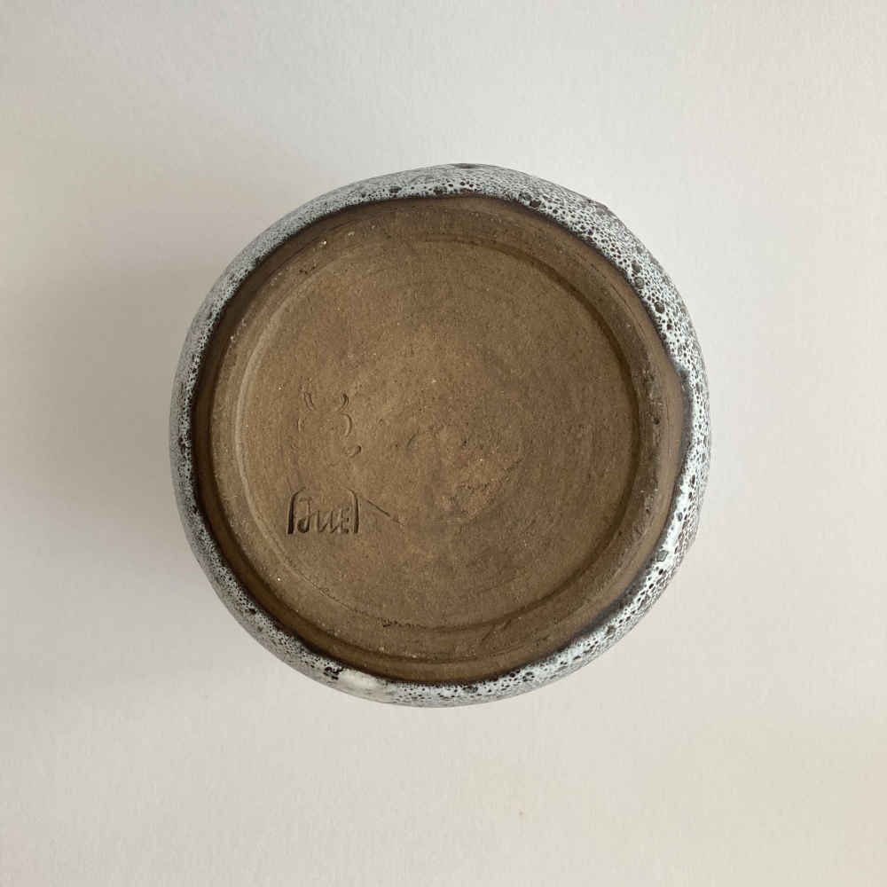 Karl JÜTTNER (* 1921, † 2006) - Vase with Fat Lava Glaze - Studio Pottery - Image 6