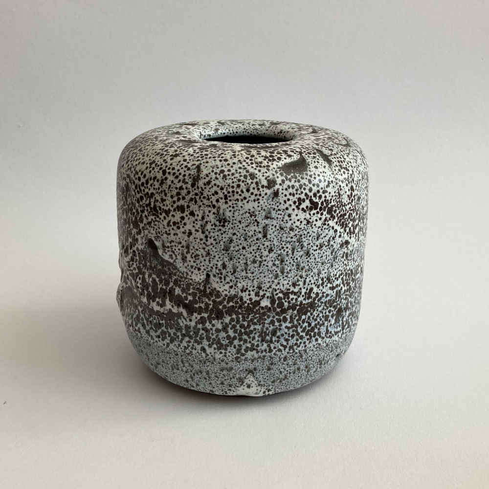 Karl JÜTTNER (* 1921, † 2006) - Vase with Fat Lava Glaze - Studio Pottery - Image 2