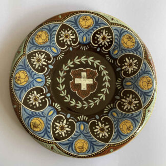Karl LODER-EYER (* 1871, † 1915) - Grande placca con stemma della Svizzera - Thun