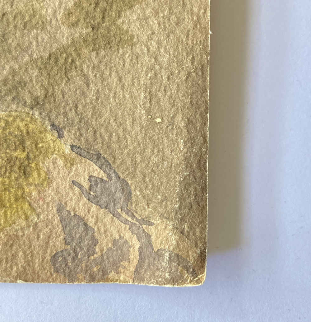 Leonhard STEINER (* 1836, † 1920) - Corni del Vallese dallo Schwarzsee (vicino a Zermatt) - Acquerello - immagine 3