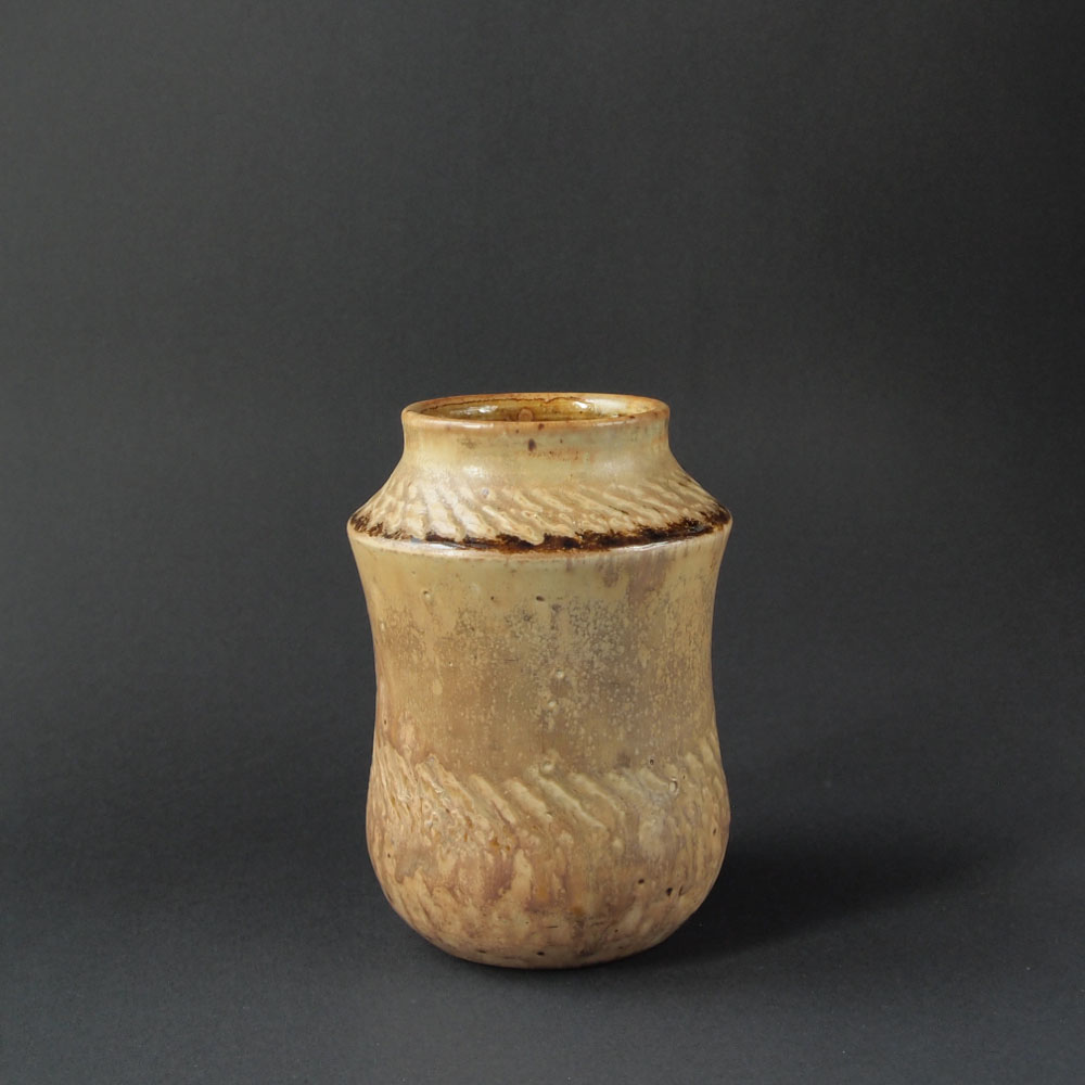 Lucien ARNAUD - Vase brun - poterie d'atelier – Image 3