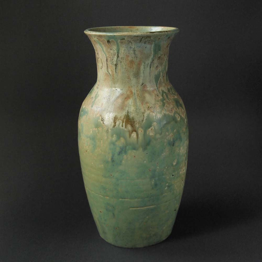 Lucien ARNAUD – Grüne Vase - Studiokeramik – Bild 3