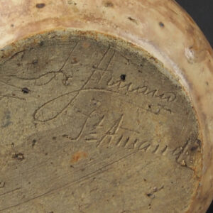 Pottery signature by Lucien Arnaud: L Arnaud St Amand.