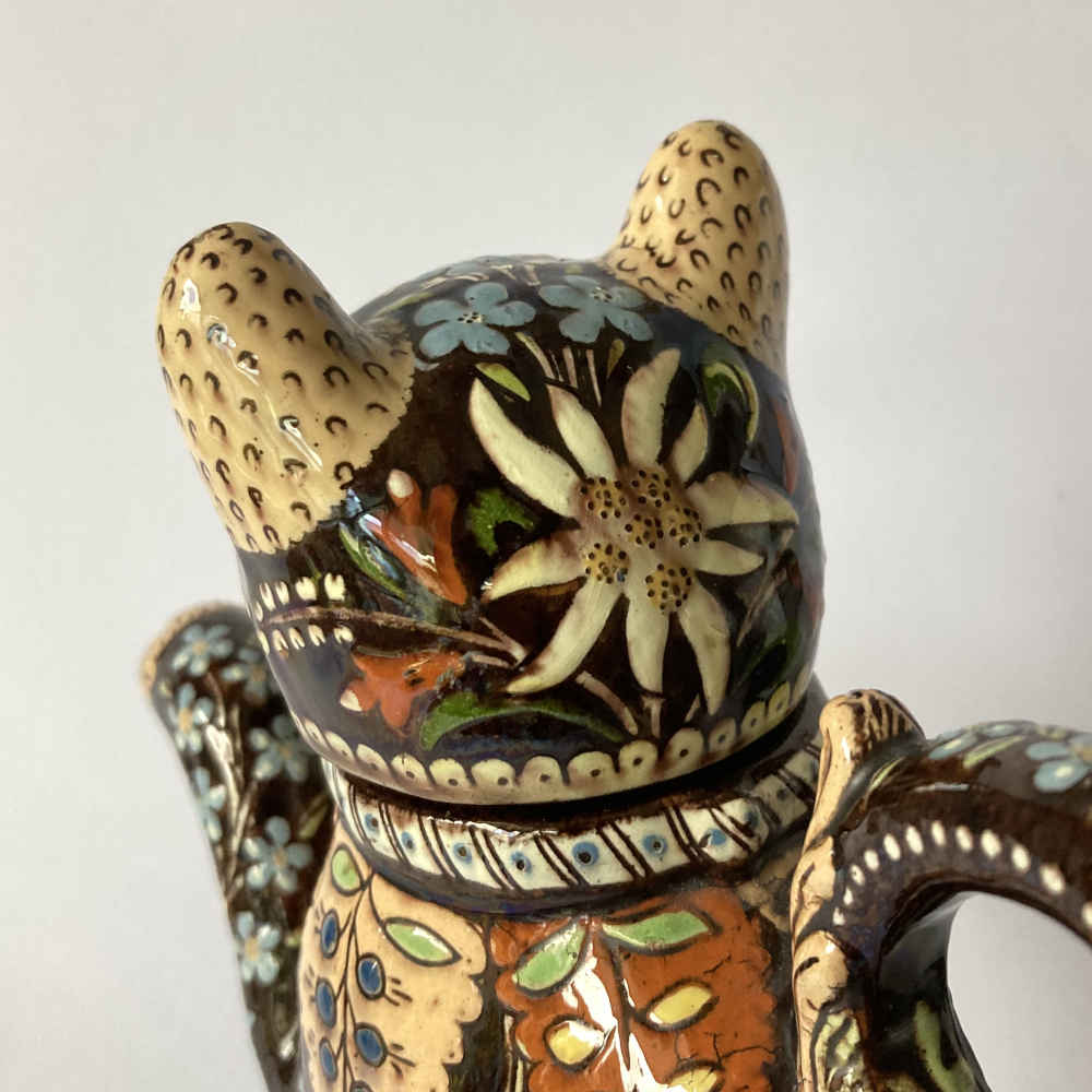 Maiolica di Thun – Gatto (nero) come teiera / caffettiera - immagine 17