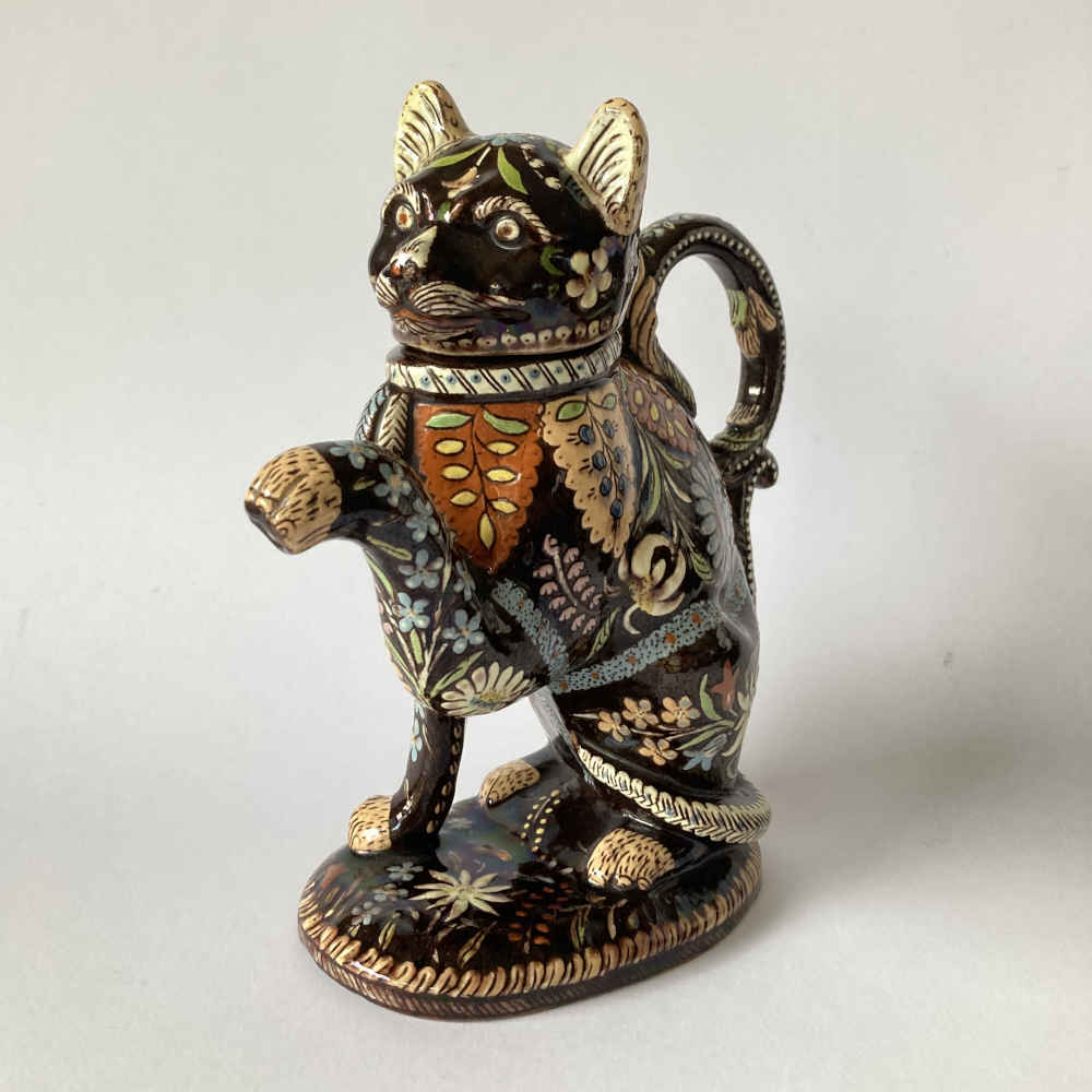 Maiolica di Thun – Gatto (nero) come teiera / caffettiera - immagine 4