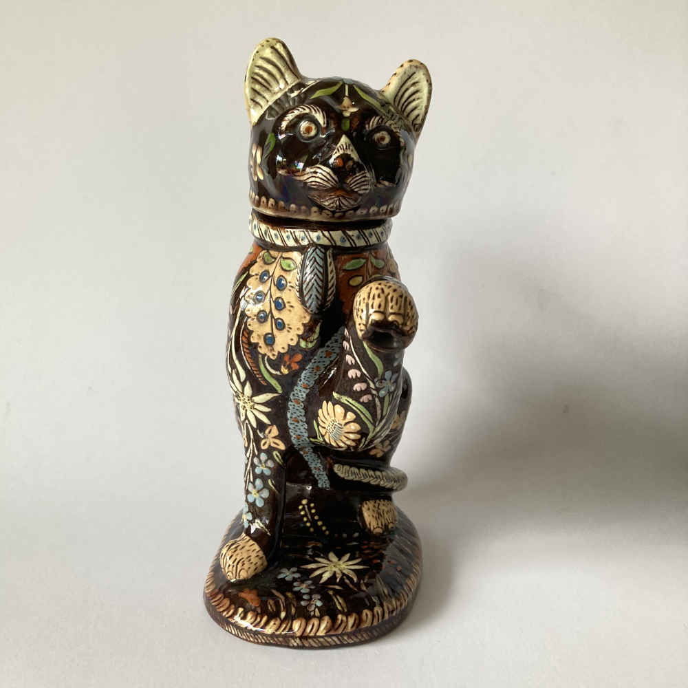 Maiolica di Thun – Gatto (nero) come teiera / caffettiera - immagine 6