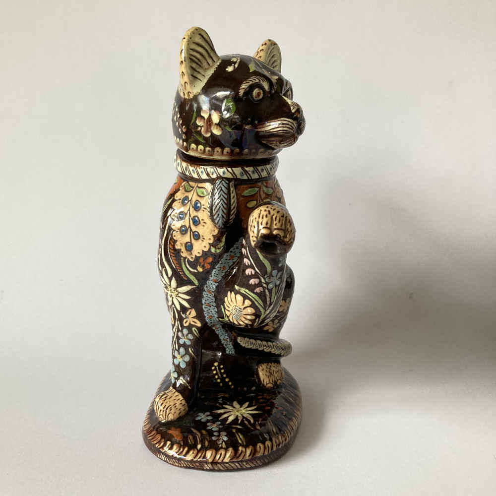 Maiolica di Thun – Gatto (nero) come teiera / caffettiera - immagine 7