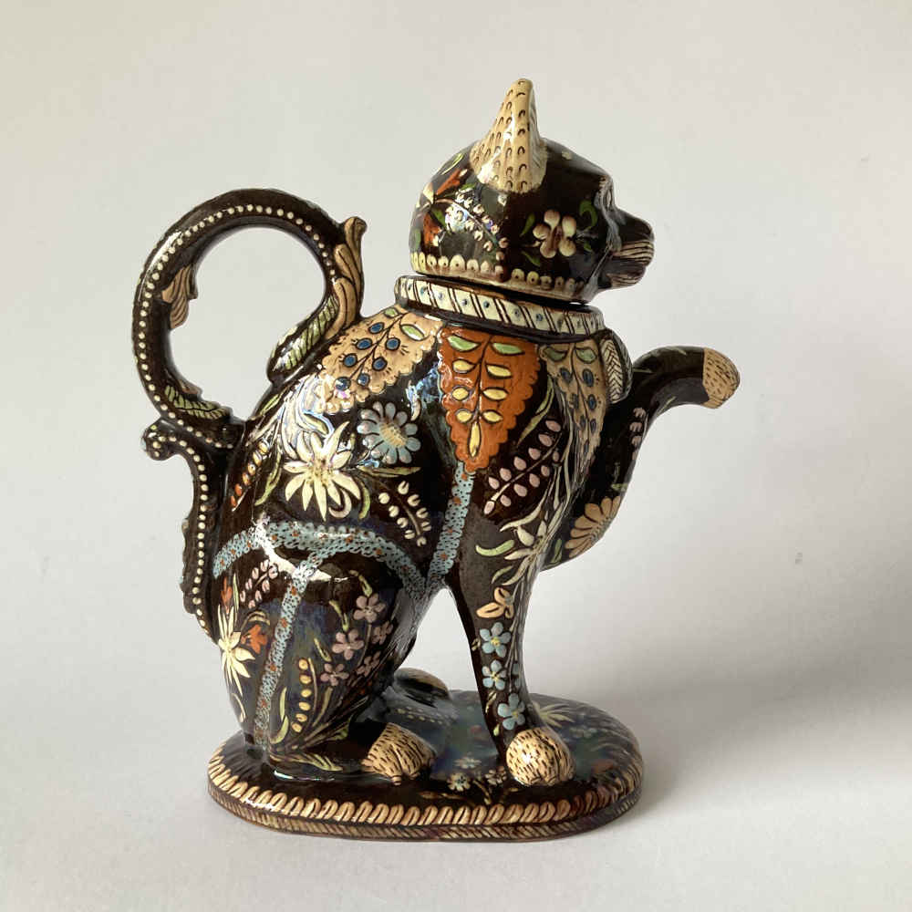 Maiolica di Thun – Gatto (nero) come teiera / caffettiera - immagine 9