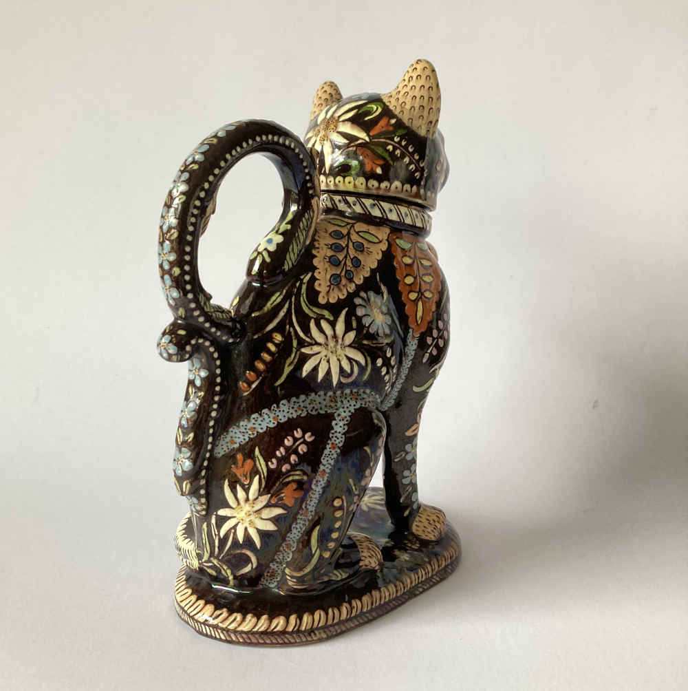 Maiolica di Thun – Gatto (nero) come teiera / caffettiera - immagine 10