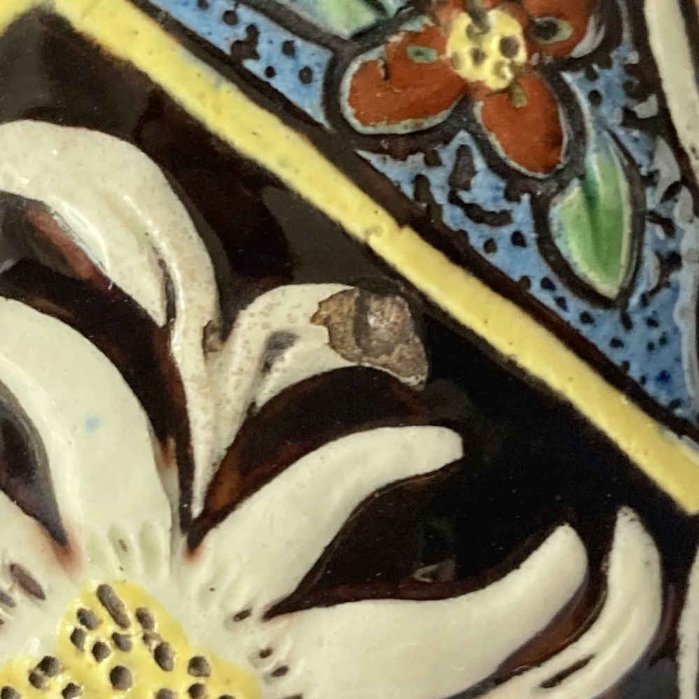 Maiolica di Thun – Gufo come teiera / caffettiera con fiore blu sulla cresta - immagine 13