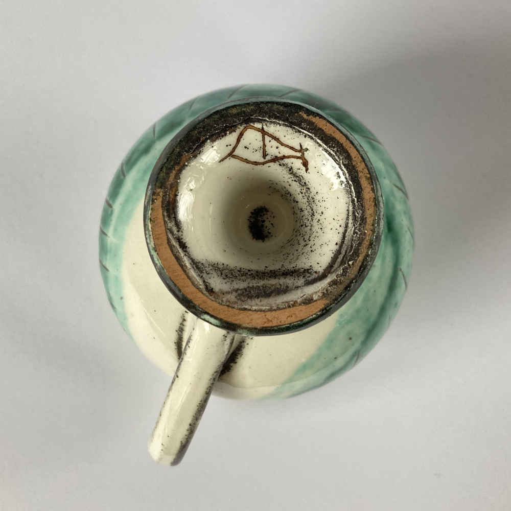 Margrit LINCK-DAEPP (* 1897, † 1983) - Lechera y plato de postre - Cerámica de taller - Imagen 5