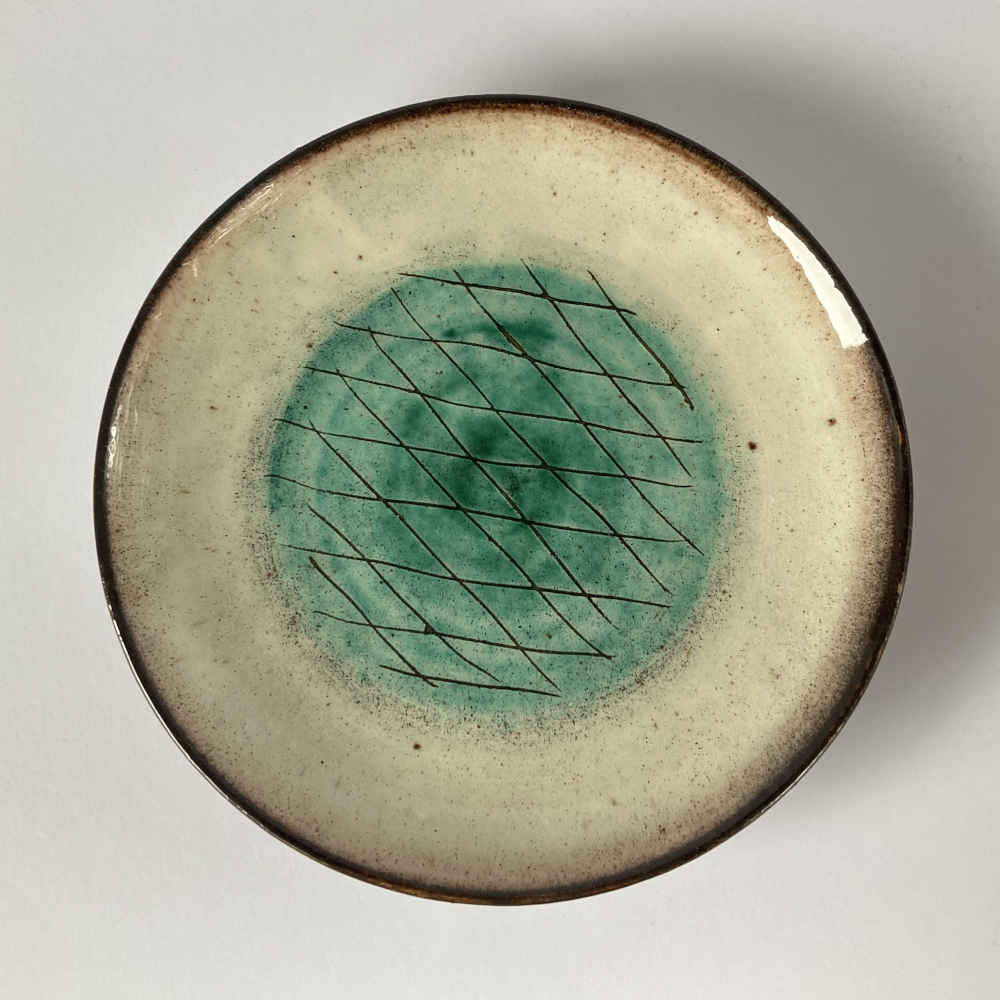 Margrit LINCK-DAEPP (* 1897, † 1983) - Verseuse à lait et assiette à dessert - Poterie d'atelier – Image 8