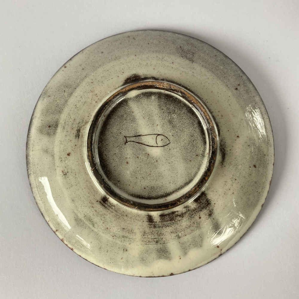 Margrit LINCK-DAEPP (* 1897, † 1983) - Verseuse à lait et assiette à dessert - Poterie d'atelier – Image 9