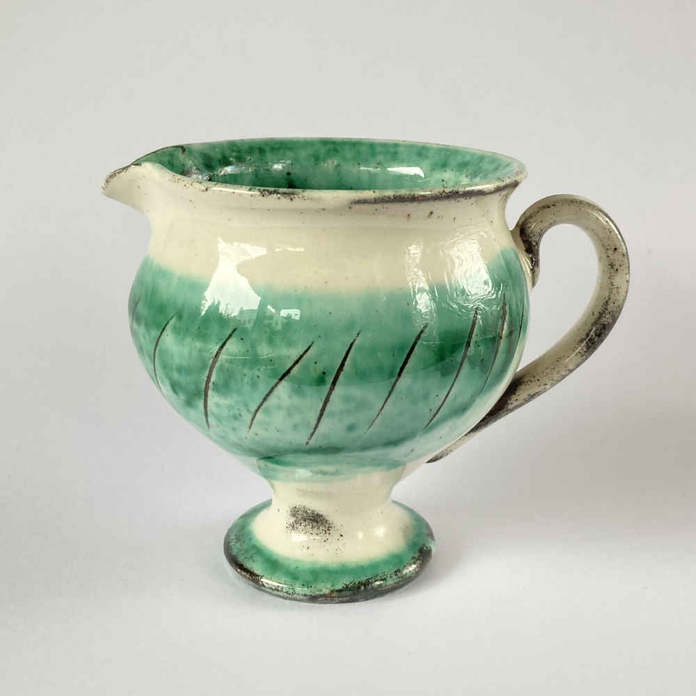 Margrit LINCK-DAEPP (* 1897, † 1983) - Verseuse à lait et assiette à dessert - Poterie d'atelier – Image 4