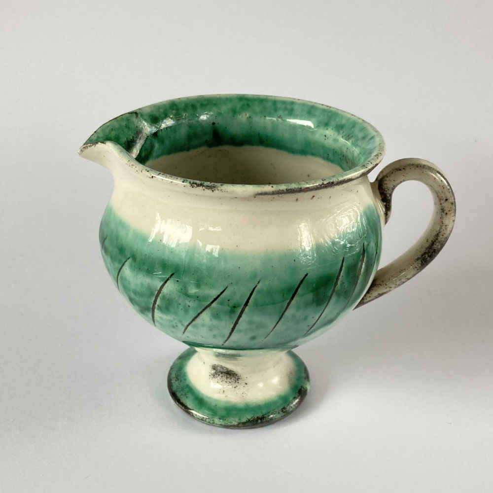 Margrit LINCK-DAEPP (* 1897, † 1983) - Verseuse à lait et assiette à dessert - Poterie d'atelier – Image 3