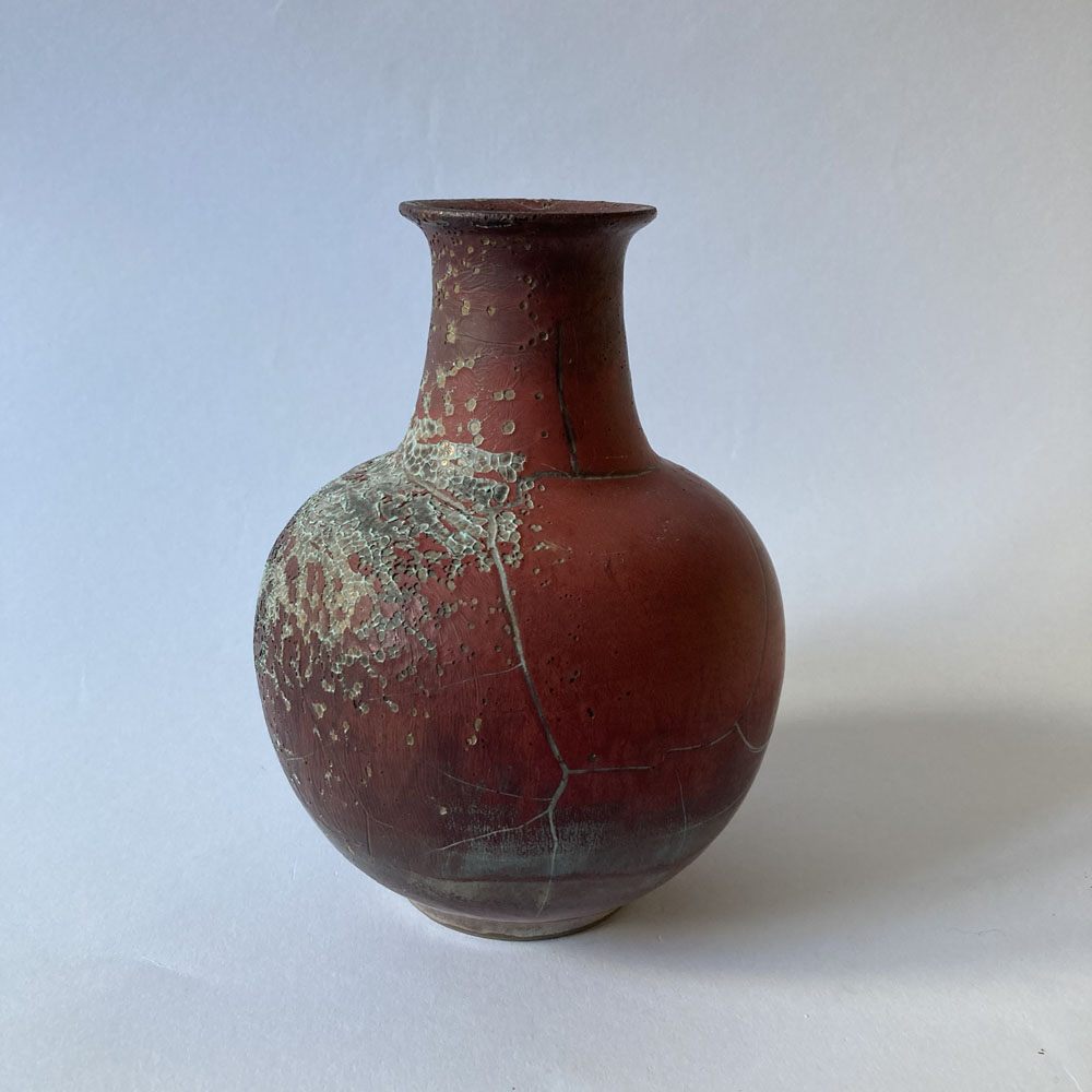 Mario ENKE (* 1948) - Jarrón con esmalte cocido en reducción - cerámica de taller - Imagen 4