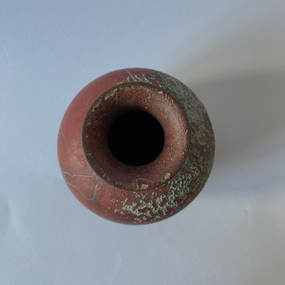 Mario ENKE (* 1948) - Vase avec émail bouilli in réduction - poterie d'atelier – Image 5