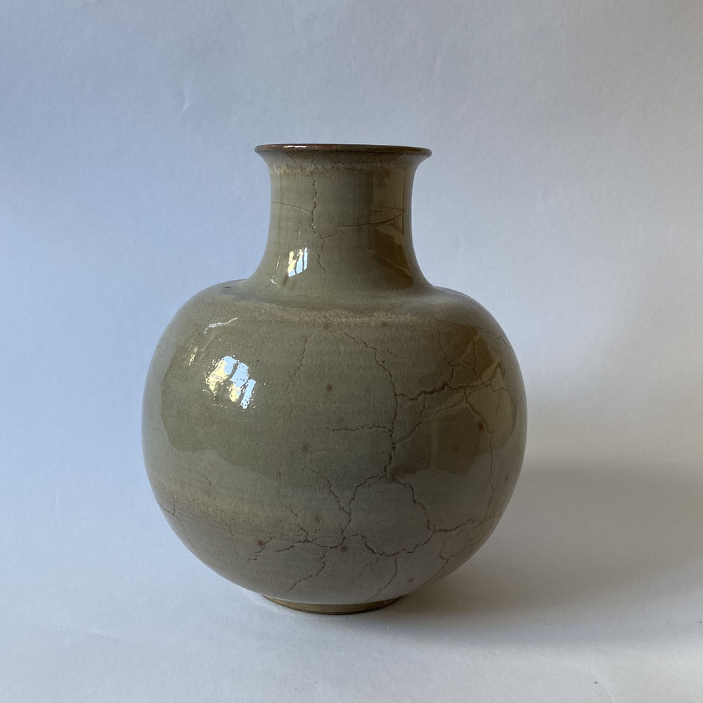 Mario ENKE (* 1948) - Vase gris - poterie d'atelier – Image 3