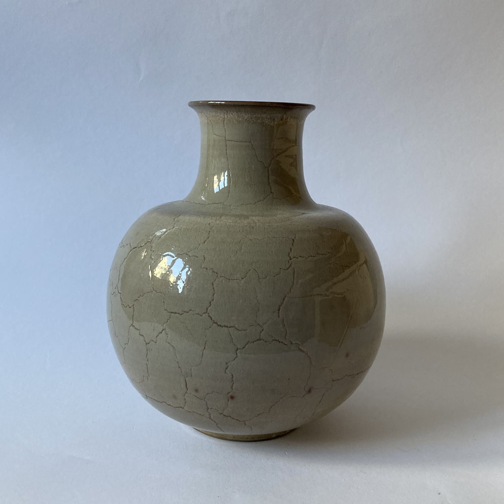 Mario ENKE (* 1948) - Vaso grigio - studio ceramica - immagine 2