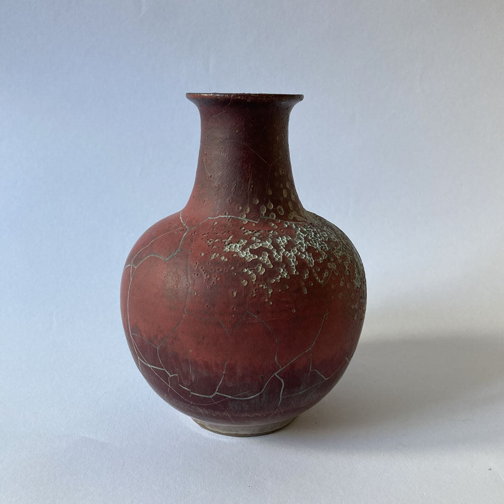 Mario ENKE (* 1948) - Vaso con smalto cotto in riduzione - studio ceramica - immagine 2
