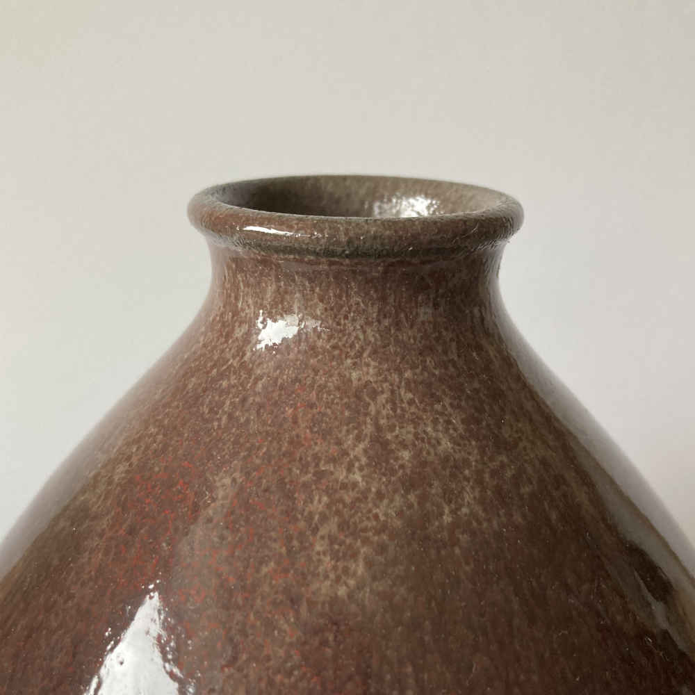 Mario MASCARIN (* 1901, † 1966) - Jarrón huso rojo vino - Cerámica de taller - Imagen 4