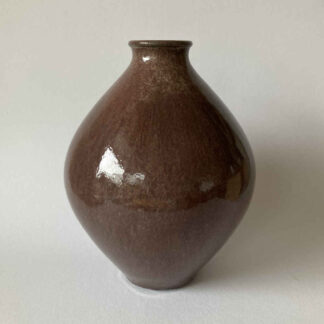 Mario MASCARIN (* 1901, † 1966) - Jarrón huso rojo vino - Cerámica de taller