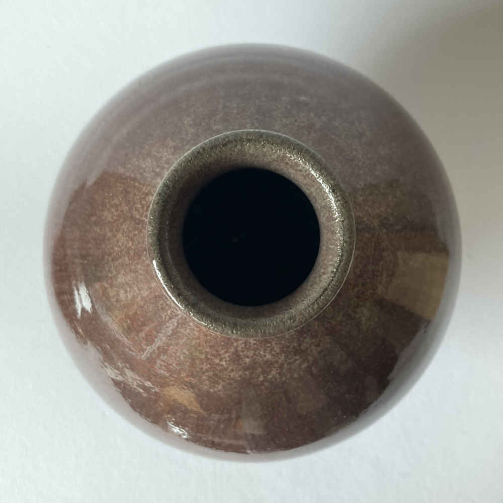 Mario MASCARIN (* 1901, † 1966) - Jarrón huso rojo vino - Cerámica de taller - Imagen 5