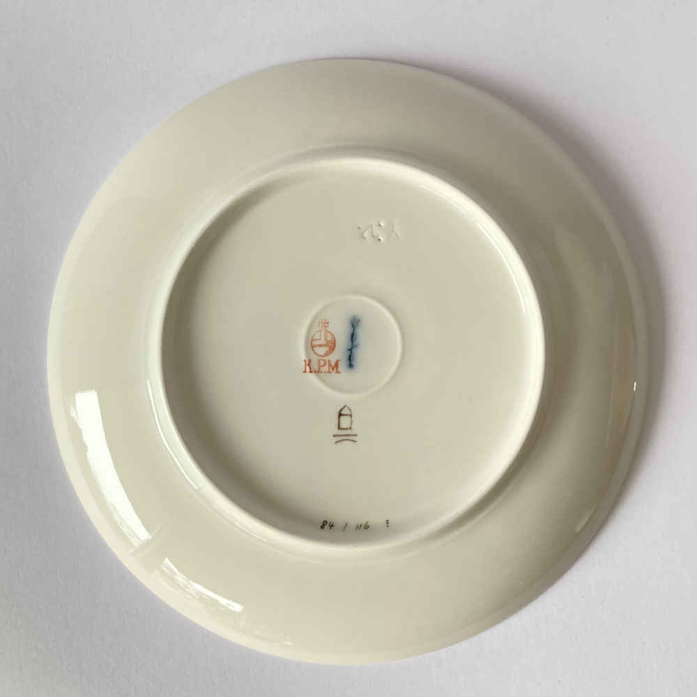 Marguerite FRIEDLAENDER-WILDENHAIN (1896-1985) pour KPM - service à thé « Forme de Halle » - « Anneaux en or » - Céramique d'atelier – Image 8