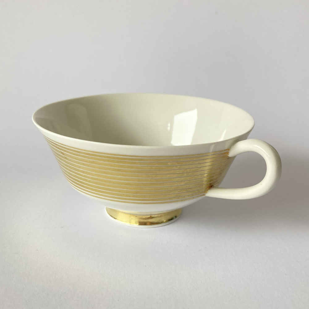 Marguerite FRIEDLAENDER-WILDENHAIN (1896-1985) pour KPM - service à thé « Forme de Halle » - « Anneaux en or » - Céramique d'atelier – Image 6