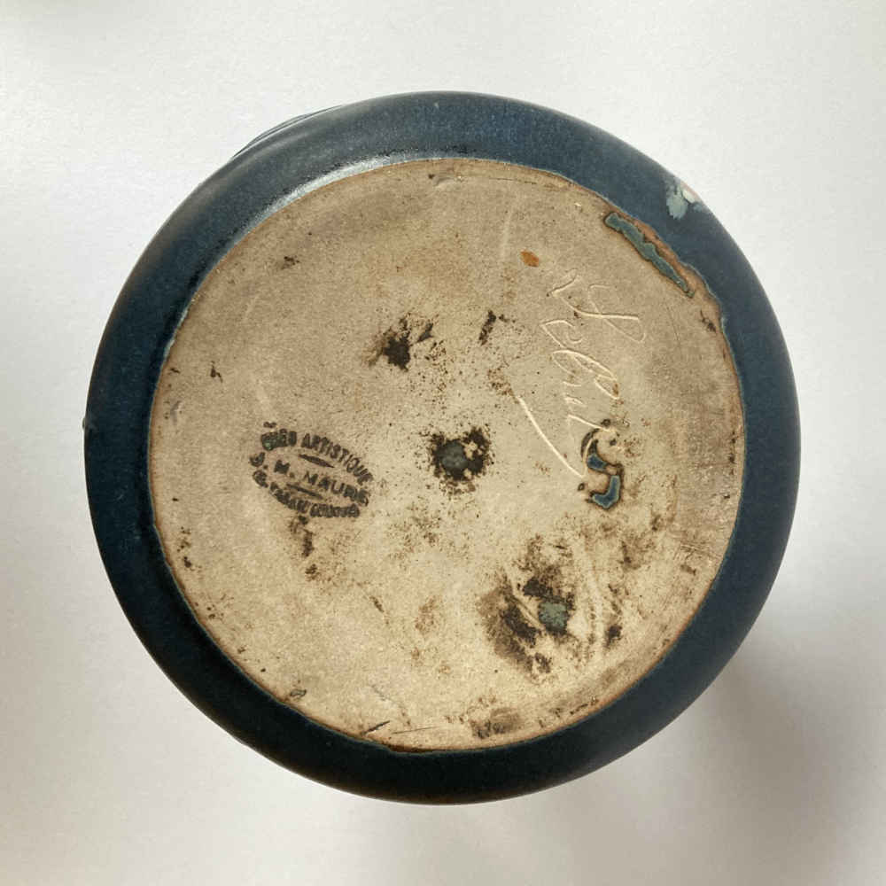 J.M. Maure and A. Lebret (* 1871, † 1955) - Fish-Vase with Several Openings - Studio Pottery - Image 6