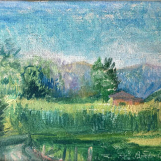 Max Franz BRÜTSCHLIN (* 1910, † 1981) – Paesaggio – Dipinto a olio