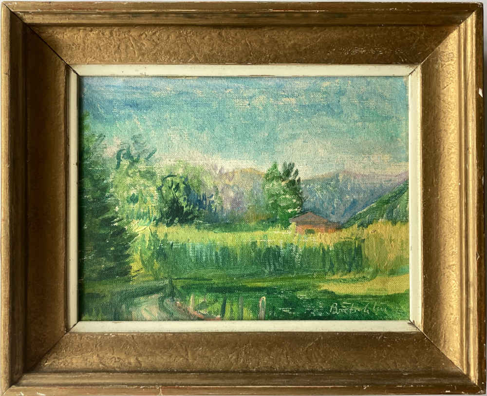 Max Franz BRÜTSCHLIN (* 1910, † 1981) – Paisaje – Óleo - Imagen 2