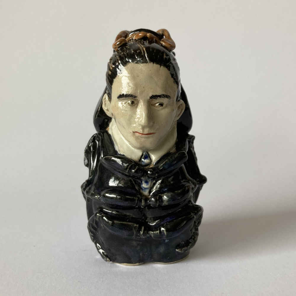 Mila VÁZQUEZ OTERO (* 1978) - Buste-Salière de Kafka - Poterie d'atelier